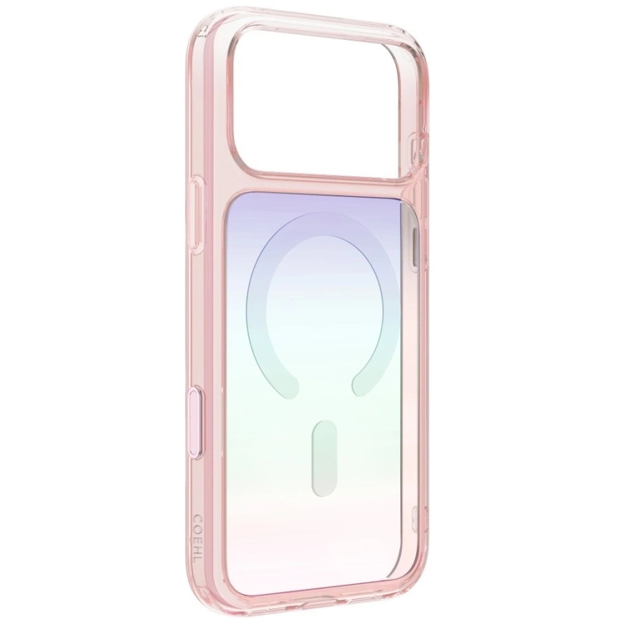 UNIQ Coehl Estelle -kytkin iPhone 18 Pro / 17 Pro: lle magneettisella latauksella, vaaleanpunainen – 4