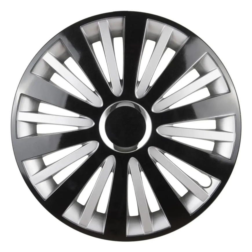 Riteņa dekoratīvā uzlika FALCON 14", melna/sudraba