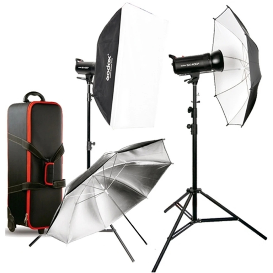 Fotogrāfijas aprīkojums - Godox SK400II studijas zibspuldzes komplekts 400Ws ar bezvadu sistēmu – 4