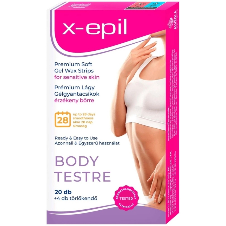 X-Epil Premium Soft Silky Finish Wax Strips for Hair Removal, 20 pcs – 2