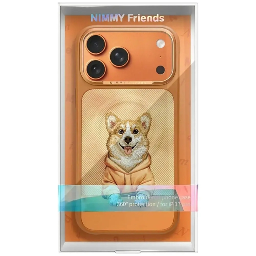 NIMMY vāciņš GENTLE PETS SERIES DOG saderīgs ar MagSafe IPHONE 18 Pro Max/17 Pro Max oranžs – 3