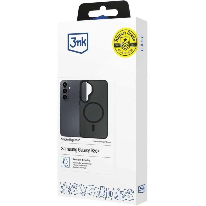 Чёрный чехол 3mk Smoke MagCase – 2