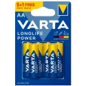Paristot – VARTA LR6 Longlife Power 2850 mAh AA, 5 kpl. Paristot – VARTA LR6 Longlife Power 2850 mAh AA, 5 kpl.