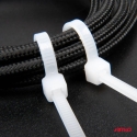 Klamberbandid valged 2.5×200mm 100 tk. AMIO-04307