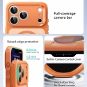 ESR Classic Hybrid -puhelinsuojus MagSafe-tuella iPhone 17 Pro Max -mallille, oranssi ESR Classic Hybrid -puhelinsuojus MagSafe-tuella iPhone 17 Pro Max -mallille, oranssi