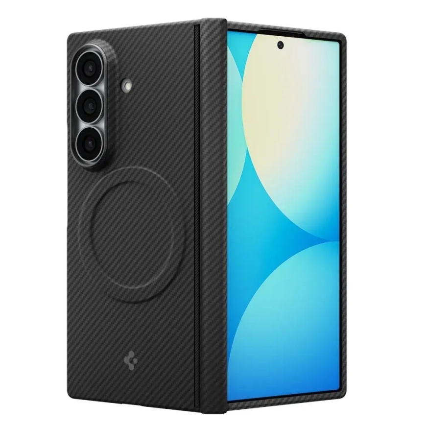 Spigen AirSkin Aramid telefono dėklas su MagSafe palaikymu Samsung Galaxy Z Fold 8 Ultra (F976) juodas – 3