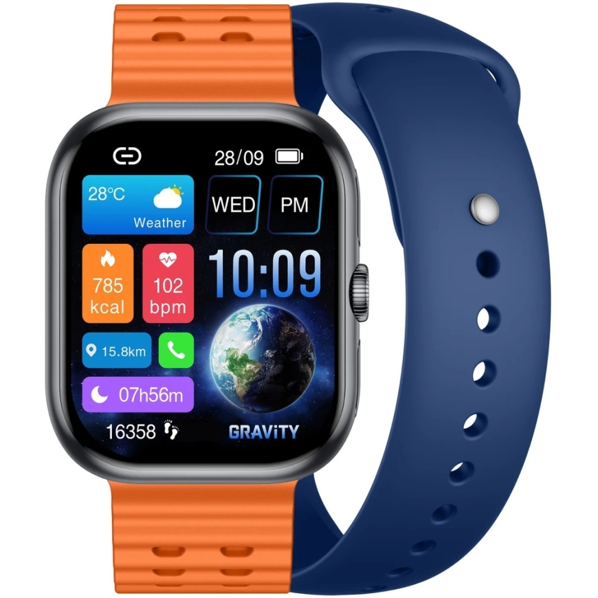 Älykello MIEHILLE GRAVITY GT29-2 - BLUETOOTH-KESKUSTELU, LISÄHIHNA (sg057b)