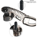 ROMANCE - Penis sleeve, TPE material, vibration, battery LR41*3, Black ROMANCE - Penis sleeve, TPE material, vibration, battery LR41*3, Black