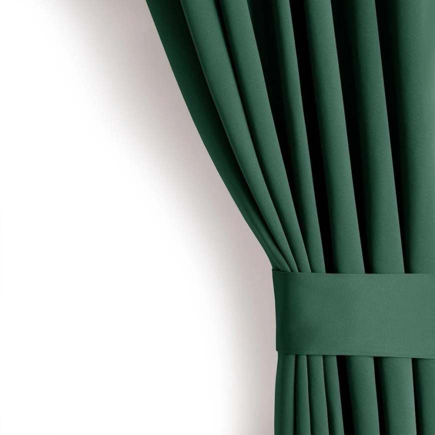 Удобный затемняющий занавес с складками AmeliaHome 200 × 175 см, темно-зеленый – 4