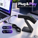 Сканер штрих-кодов Qoltec 1D 2D + Подставка для сканера | QR | EAN | USB Сканер штрих-кодов Qoltec 1D 2D + Подставка для сканера | QR | EAN | USB