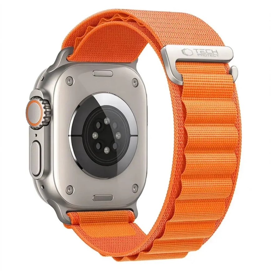 TECH-PROTECT NYLON PRO APPLE WATCH 8 / 9 / 10 / 11 / 12 / SE / ULTRA (44 / 45 / 46 / 49 MM) ORANŽINIS