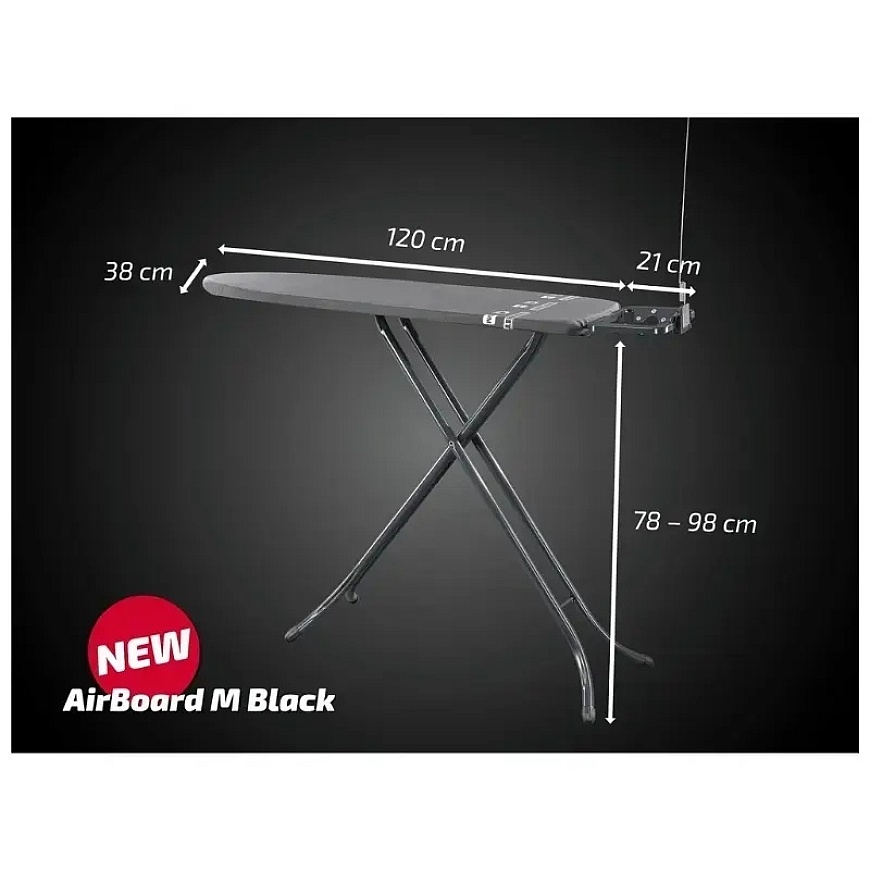 Gludināmais dēlis Air Board M Black 120x38cm – 3