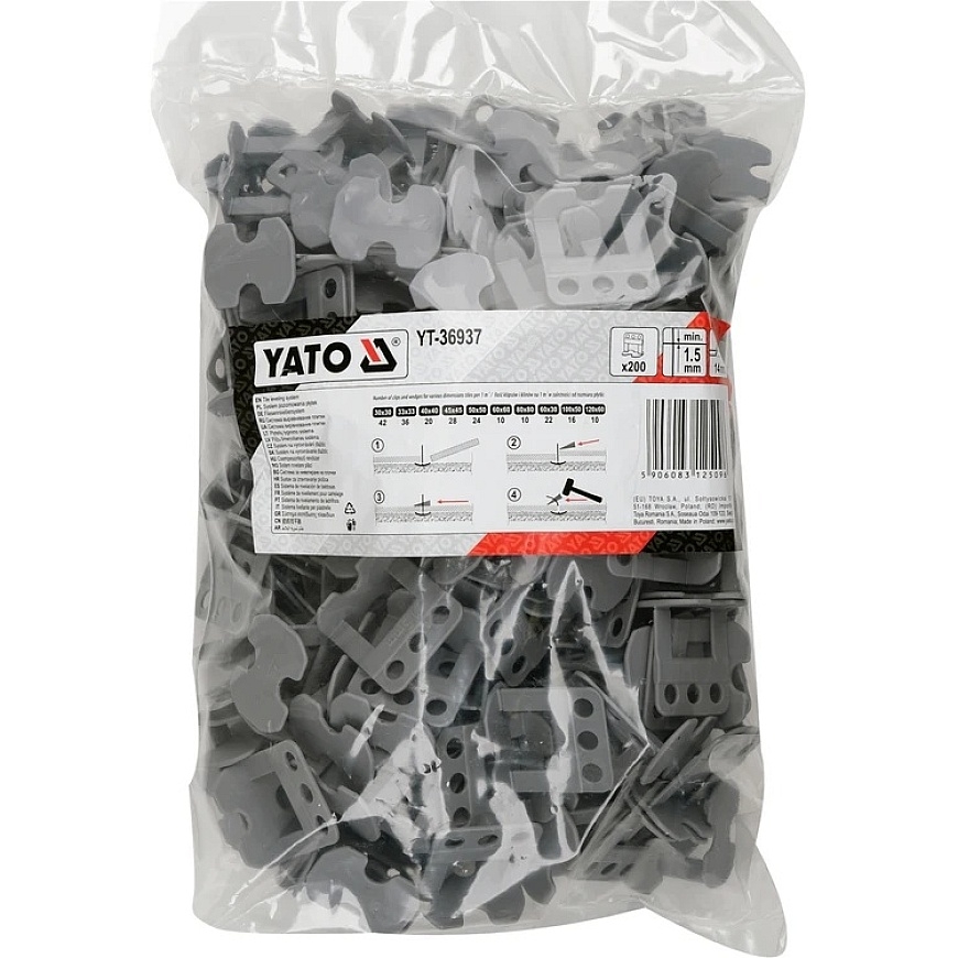 Yato LYGINIMO spaustukai Y1.5MM 200VNT