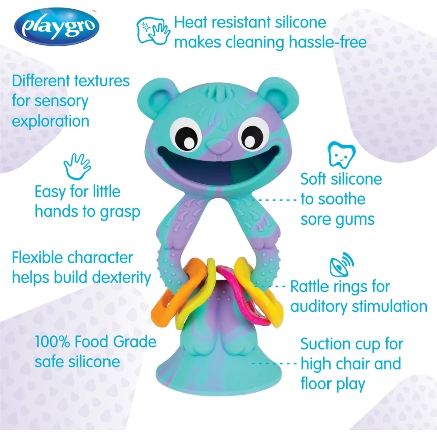 PLAYGRO Wobble-Buddy Rattle Bear, 0188796 – 4