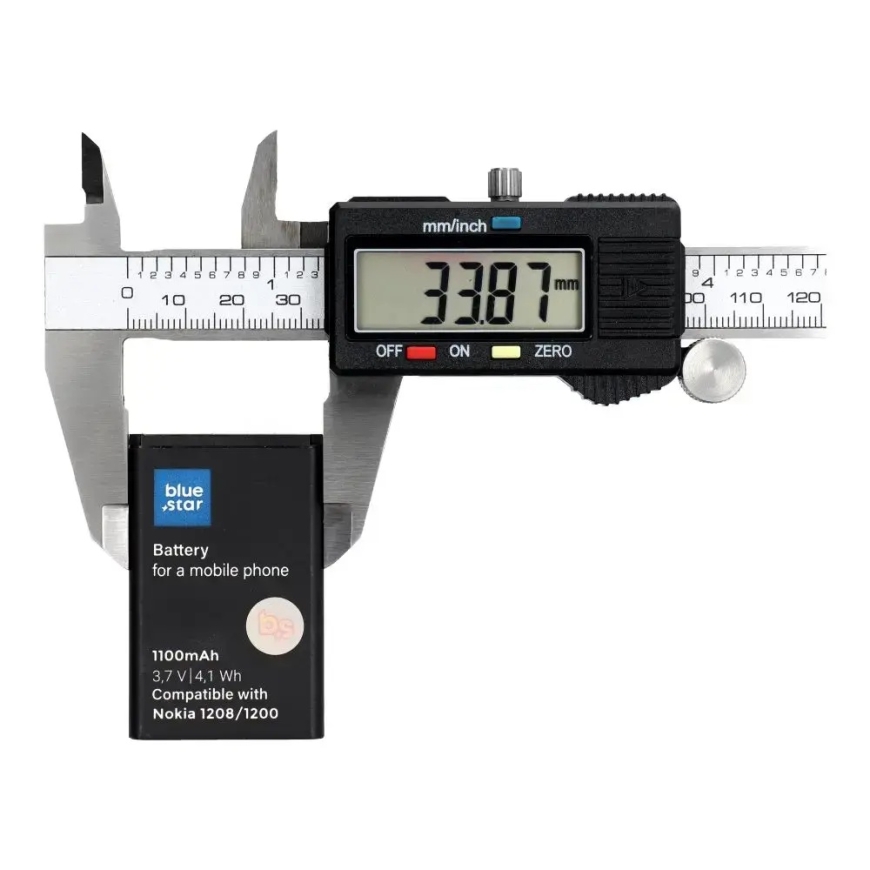 Baterija Nokia 1208 / 1200 / C1 / 1616 / 1800 1100 mAh Mėlyna Žvaigždė – 3