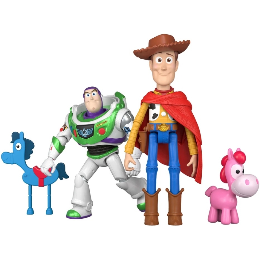Disney Toy Story 5 PlayScale Figure Set Chip Buzz Lightyear Hi-Tech + Two Horses – 4