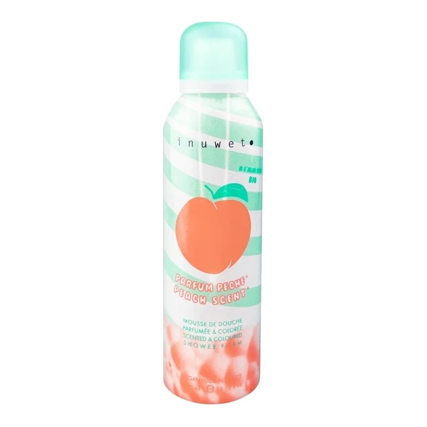 Inuwet Virsiku vegan ja looduslik niisutav ja pehmendav dušiseep, 200 ml