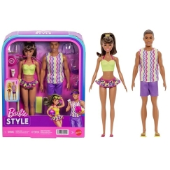 Mattel Barbie and Ken Beach Dolls with Accessories