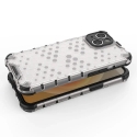 Honeycomb armored hybrid telefono dėklas iPhone 14 Plus juodas Honeycomb armored hybrid telefono dėklas iPhone 14 Plus juodas