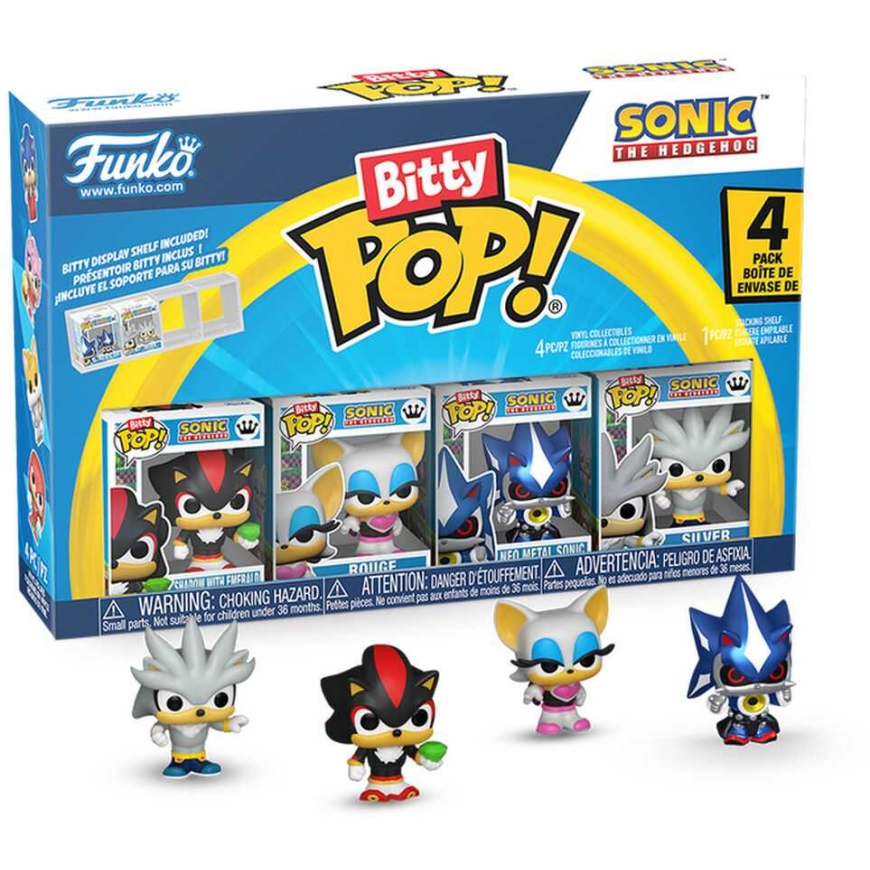 FUNKO Bitty POP! Figuuride komplekt: Sonic, ~2.3 cm (4 tk)