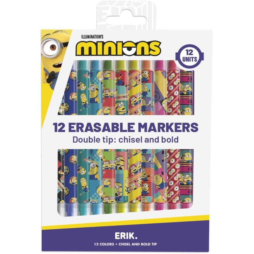 ERIK Minionu 12 dzēšamo marķieru komplekts – 2