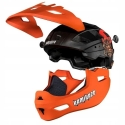 Orange Kamikaze Ronin Helmet with Jaw S Orange Kamikaze Ronin Helmet with Jaw S