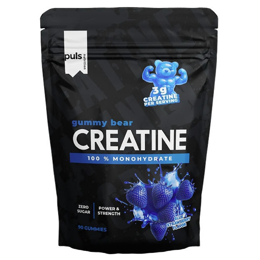 Puls Nutrition kreatiinitabletid, Sinine maasikas, 90 tabletit