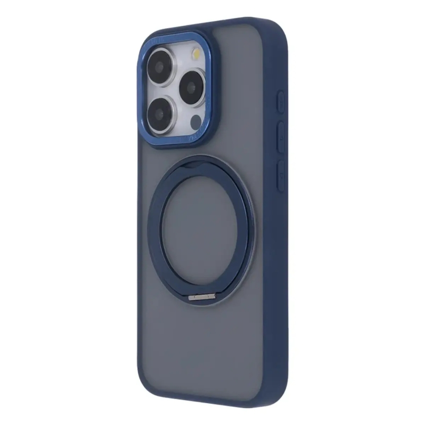 Secure Spinning Mag чехол и подставкой для телефона iPhone 13 тёмно-синий