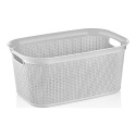 UCSAN skalbinių dėžė 38L KNIT Pilka 57x37x25 cm UCSAN skalbinių dėžė 38L KNIT Pilka 57x37x25 cm