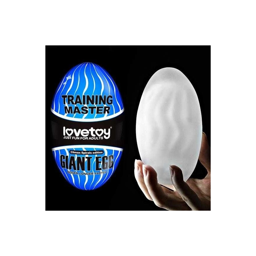 LOVETOY Giant Egg Masturbator Синий – 2