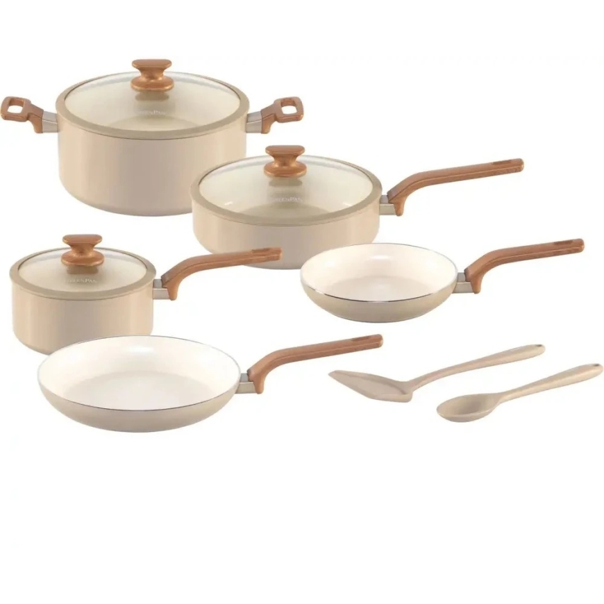 Green Pan Greenpan Essence 5-osaline potide ja pannide komplekt taupe (CC010210-001) – 2