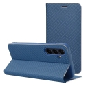 LUNA Book Carbon grāmatveida maciņš telefonam Samsung Galaxy A12 (A125) | M12 (M127) zils LUNA Book Carbon grāmatveida maciņš telefonam Samsung Galaxy A12 (A125) | M12 (M127) zils