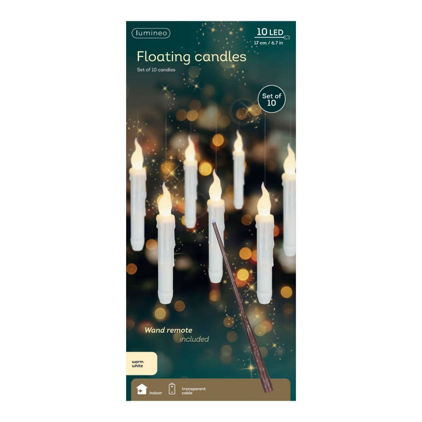 Lumineo Peldējošās LED sveces un burvju nūja – 4