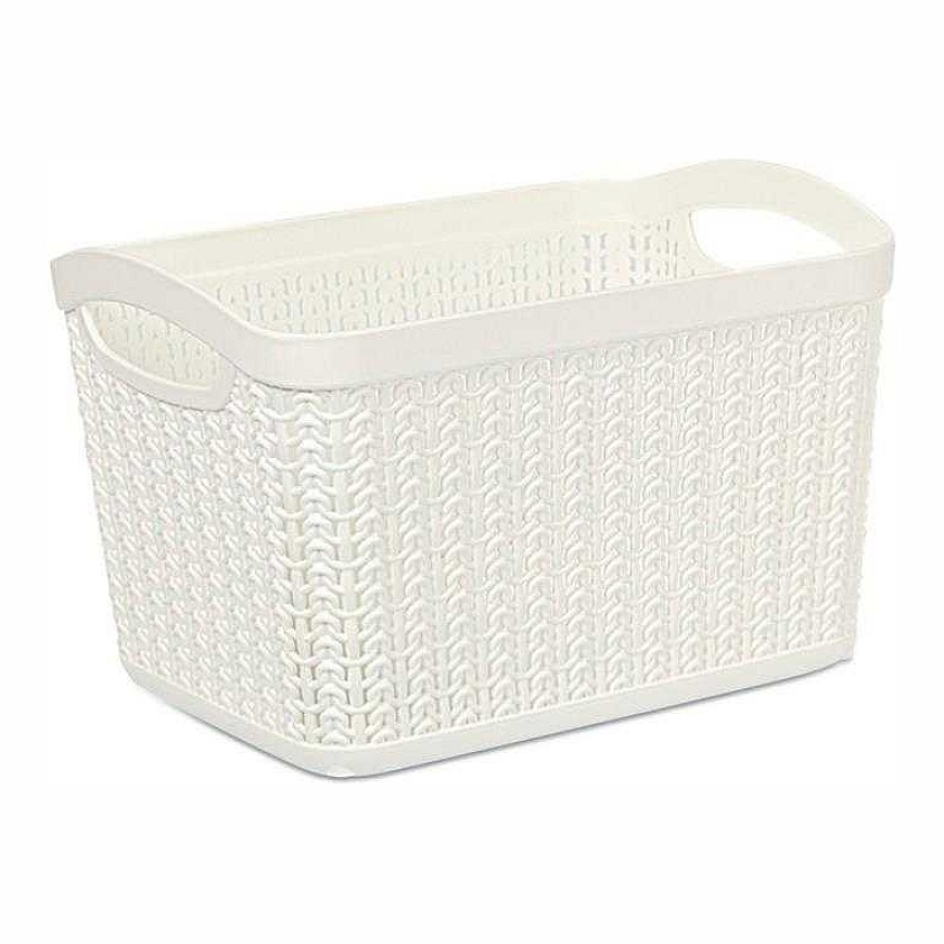 UCSAN Korv 3.3L KNIT Valge 21x16x14cm