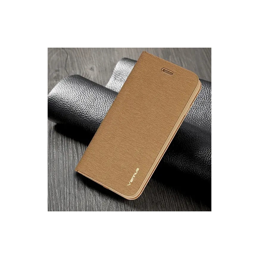 Vennus Book Case with frame for Xiaomi Poco X4 Pro 5G gold – 5