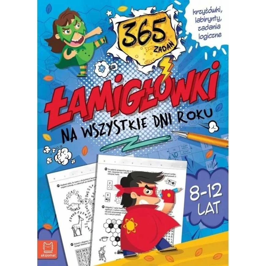 Aksjomat PRINCAS. Ristsõnad, Labürindid, 8-12 a., sinine – 2