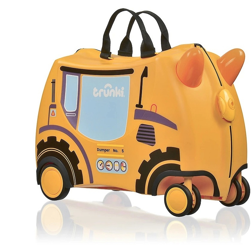 Kelioninis JetWorld TRUNKI GLIDE360 Ekskavatorius Doug – vaikiška kelioninė lagaminė (TRU0143)