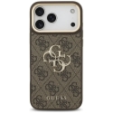 Guess 4G Big 4G Classic Logo Big Strap metallnuppudega ümbris iPhone 18 Pro Max / 17 Pro Max jaoks pruun Guess 4G Big 4G Classic Logo Big Strap metallnuppudega ümbris iPhone 18 Pro Max / 17 Pro Max jaoks pruun