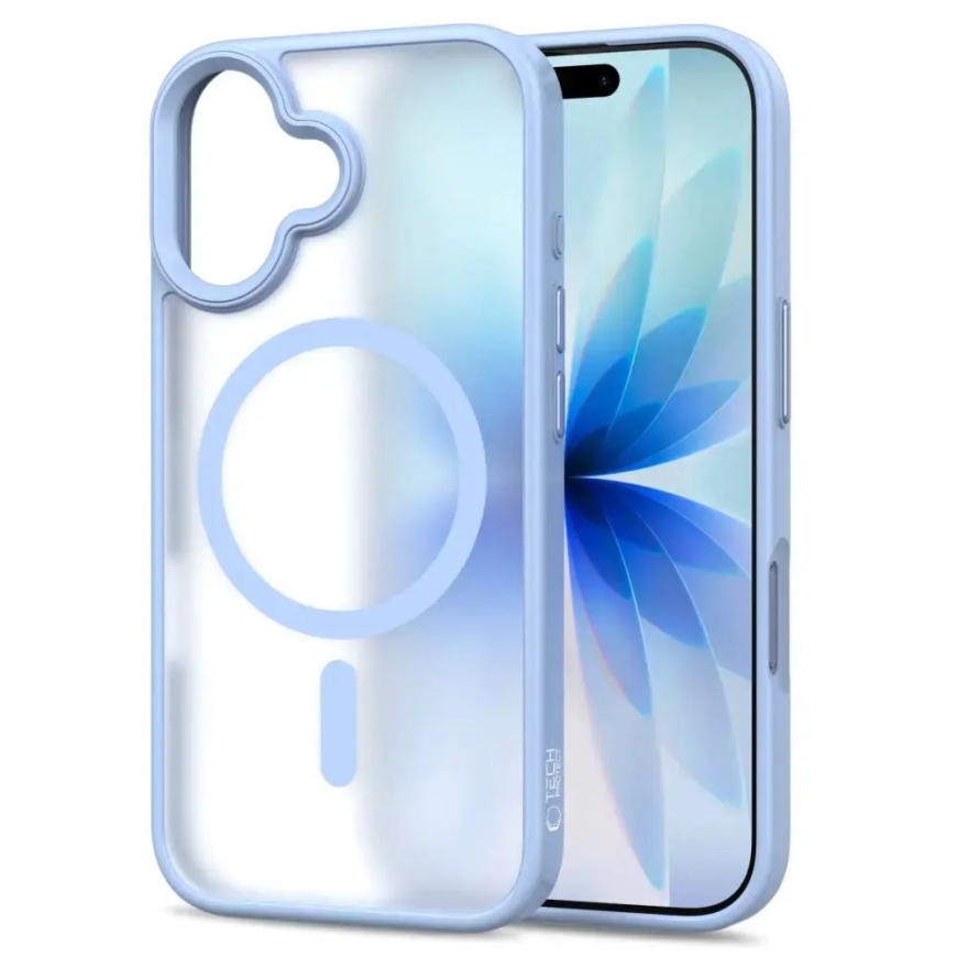 TECH-PROTECT MAGMAT maciņš ar MagSafe atbalstu telefonam iPhone 17 zils – 2