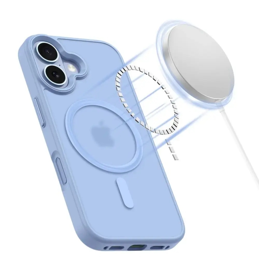 TECH-PROTECT MAGMAT чехол с поддержкой MagSafe для телефона iPhone 17 синий – 4