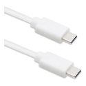 Qoltec duomenų perdavimo ir įkrovimo laidas | USB-C į USB-C | 1.4m | baltas Qoltec duomenų perdavimo ir įkrovimo laidas | USB-C į USB-C | 1.4m | baltas