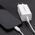 Qoltec duomenų perdavimo ir įkrovimo laidas | USB-C į USB-C | 1.4m | baltas Qoltec duomenų perdavimo ir įkrovimo laidas | USB-C į USB-C | 1.4m | baltas