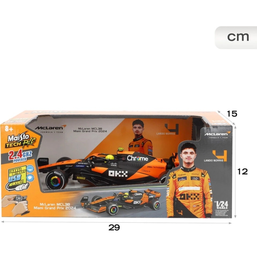 MAISTO TECH remote-controlled car model 1:24 McLaren F1 MCL38, 82359 – 2