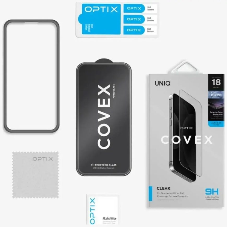 Защитное стекло UNIQ Optix Covex Pure для iPhone 18 Pro Max – 5