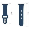 TECH-PROTECT SILIKONO APPLE WATCH 8 / 9 / 10 / 11 / 12 / SE (40 / 41 / 42 MM) TUMELIND SININE TECH-PROTECT SILIKONO APPLE WATCH 8 / 9 / 10 / 11 / 12 / SE (40 / 41 / 42 MM) TUMELIND SININE