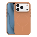 Silicone Thin telefono dėklas su MagSafe palaikymu iPhone 13 rudas