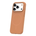 Silicone Thin telefono dėklas su MagSafe palaikymu iPhone 13 rudas