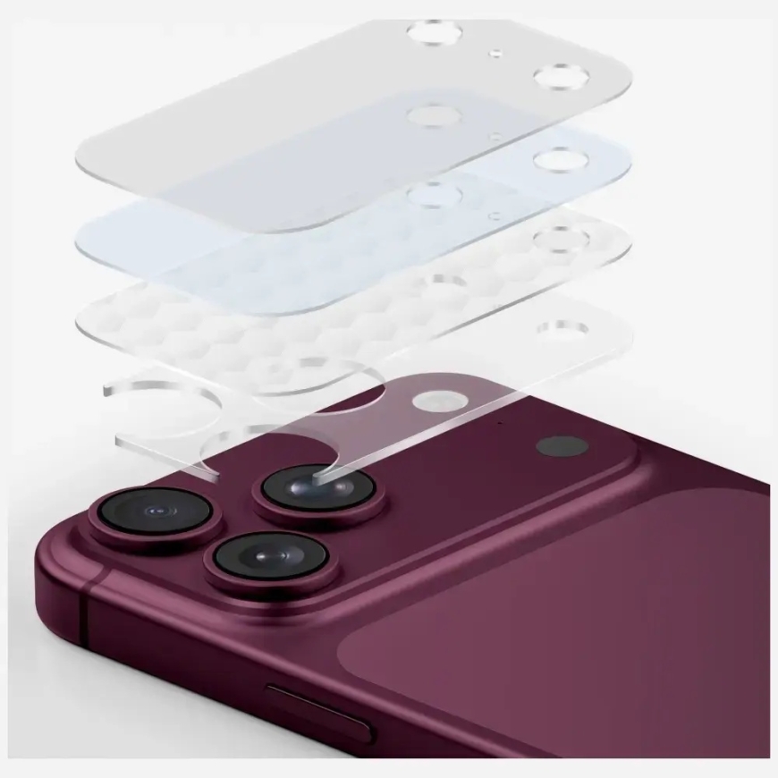 UNIQ Optix Aeroshield kameras aizsargstikls telefonam iPhone 18 Pro Max caurspīdīgs – 5