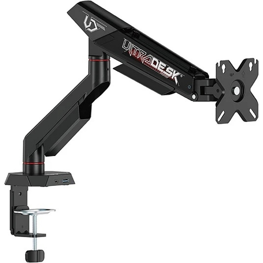 ULTRADESK SWORD Yksi Säädettävä Näytön Teline, Musta, 12KG, 17"-40" – 3