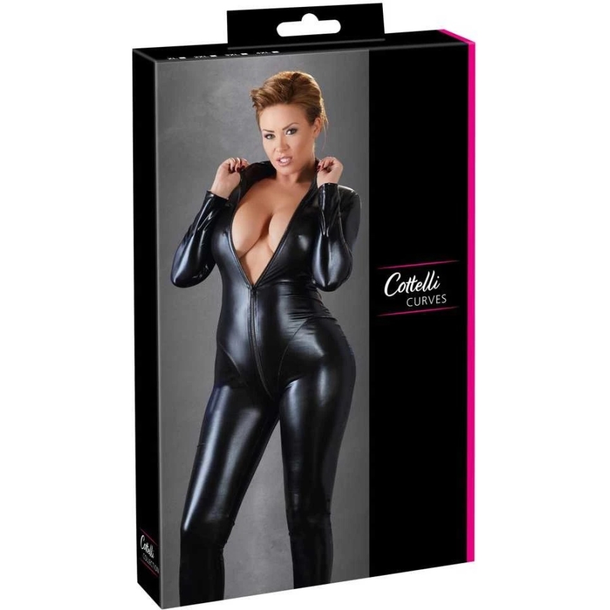 Cottelli Curves Jumpsuit with Long Sleeves 3XL